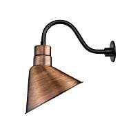 R Series 1-Light Angle Shade in Copper/Antique/Verde