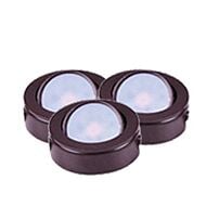 CounterMax MX-LD-AC 3-Light LED Puck in Anodized Bronze