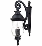 The Great Outdoors Newport 4 Light 34 Inch Outdoor Wall Light in Heritage