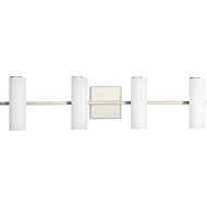 Colonnade LED 4-Light LED Bathroom Vanity Light in Brushed Nickel