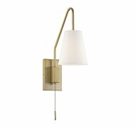 Savoy House Owen 1 Light Adjustable Wall Sconce in Warm Brass