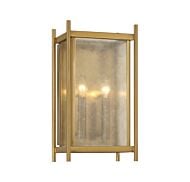 Jacobs 2-Light Wall Sconce in Warm Brass