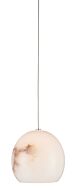 Lazio 1-Light Pendant in Natural with Painted Silver