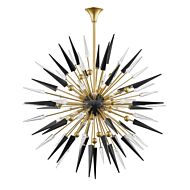 Sparta 18-Light Chandelier in Aged Brass