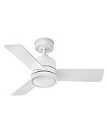 Chet 36" Ceiling Fan in Matte White