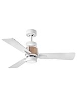 Hinkley Atticus 42" LED Smart Fan in Matte White