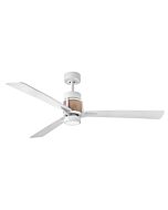 Hinkley Atticus 56" LED Smart Fan in Matte White