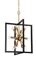 Xander 12-Light Pendant in Aged Warm Brass