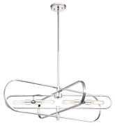 Kenzo 4-Light Island Pendant in Polished Nickel