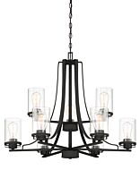 Jedrek 9-Light Chandelier in Black