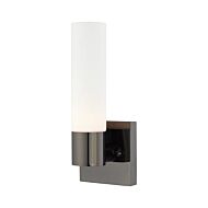 Aero 1-Light Wall Sconce in Black Chrome