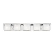 Duval 5-Light Bathroom Vanity Light in Polished Chrome