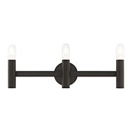 Copenhagen 3-Light Bathroom Vanity Light in Bronze