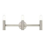 Copenhagen 3-Light Bathroom Vanity Light in Brushed Nickel