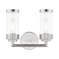 Hillcrest 2-Light Bathroom Vanity Light in Polished Chrome