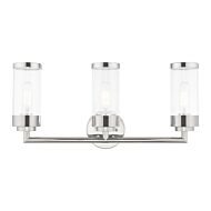 Hillcrest 3-Light Bathroom Vanity Light in Polished Chrome