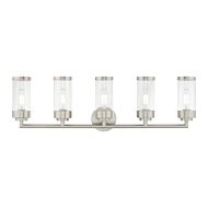 Hillcrest 5-Light Bathroom Vanity Light in Brushed Nickel