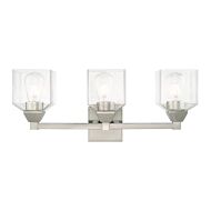 Aragon 3-Light Bathroom Vanity Light in Brushed Nickel