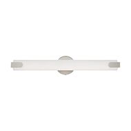 Lund LED Bathroom Vanity Light in Brushed Nickel