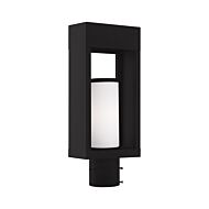 Bleecker 1-Light Outdoor Post-Top Lanterm in Black