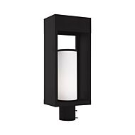 Bleecker 1-Light Outdoor Post-Top Lanterm in Black