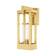 Delancey 1-Light Outdoor Post-Top Lanterm in Satin Brass