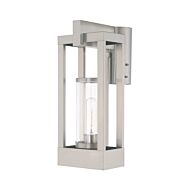 Delancey 1-Light Outdoor Post-Top Lanterm in Brushed Nickel