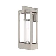 Delancey 1-Light Outdoor Post-Top Lanterm in Brushed Nickel