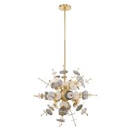 Circulo 6-Light Pendant in Satin Brass