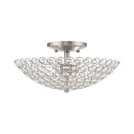 Cassandra 2-Light Ceiling Mount in Brushed Nickel