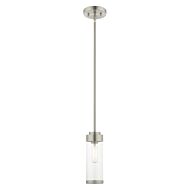 Hillcrest 1-Light Mini Pendant in Brushed Nickel