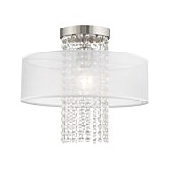 Bella Vista 1-Light Ceiling Mount in Brushed Nickel