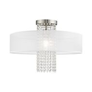 Bella Vista 1-Light Ceiling Mount in Brushed Nickel