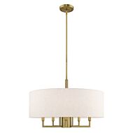 Monroe 5-Light Chandelier in Antique Brass