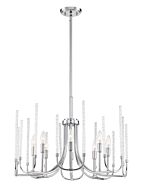 Laretto 8-Light Chandelier in Chrome