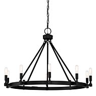 Fiora 10-Light Chandelier in Black