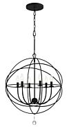 Solaris 6-Light Chandelier in Black