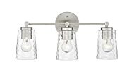 Ashli 3-Light Vanity in Brushed Nickel