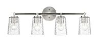 Ashli 4-Light Vanity in Brushed Nickel