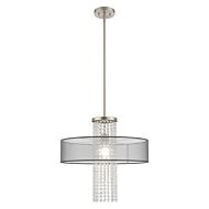 Bella Vista 1-Light Pendant in Brushed Nickel