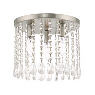 Elizabeth 3-Light Ceiling Mount in Brushed Nickel