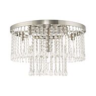 Elizabeth 6-Light Ceiling Mount in Brushed Nickel