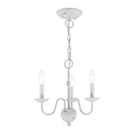 Windsor 3-Light Mini Chandelier in Antique White