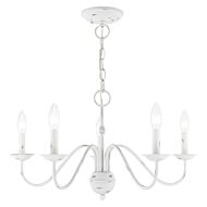 Windsor 5-Light Chandelier in Antique White