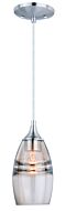 Milano 1-Light Mini Pendant in Satin Nickel