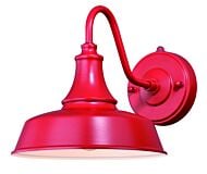 Dorado 1-Light Outdoor Wall Mount in Red and White