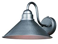 Outland 1-Light Outdoor Wall Mount in Brushed Pewter