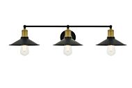 Etude 3-Light Wall Sconce in brass