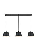 Nota 3-Light Pendant in black