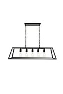 Resolute 5-Light Pendant in black